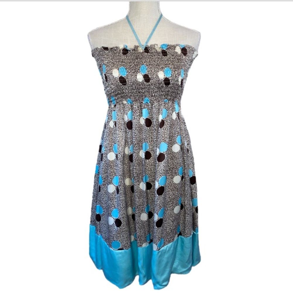Vintage Frenz Silk Smocked Dress